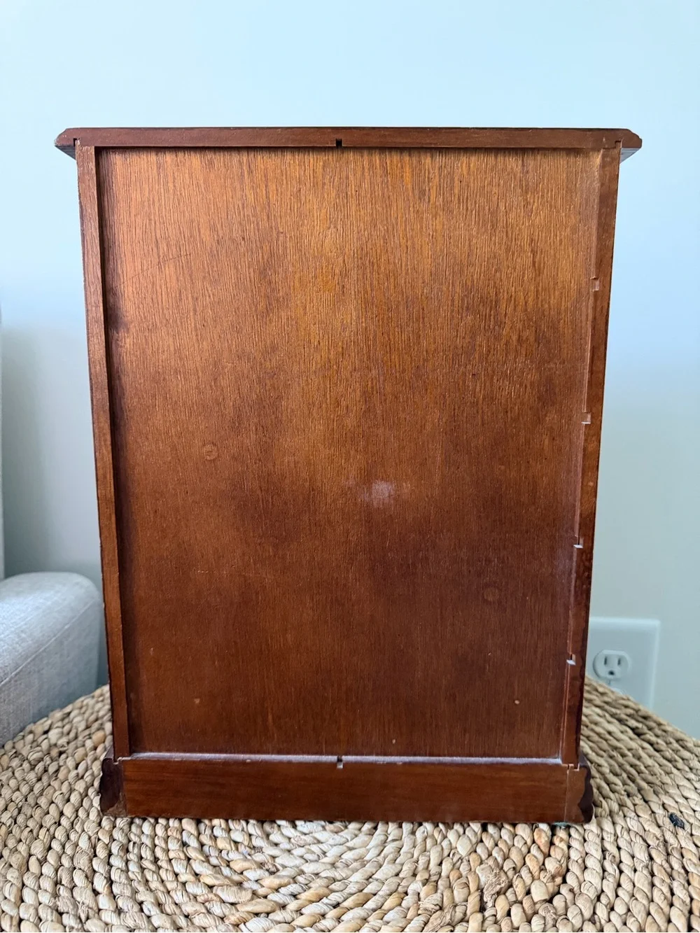 Vintage Wooden Jewelry Tabletop Armoire